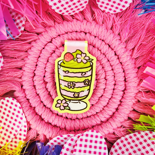Matcha & Petals Magnetic Bookmark 003