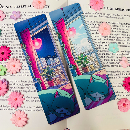 Pawsitively Snoozin' Bookmark