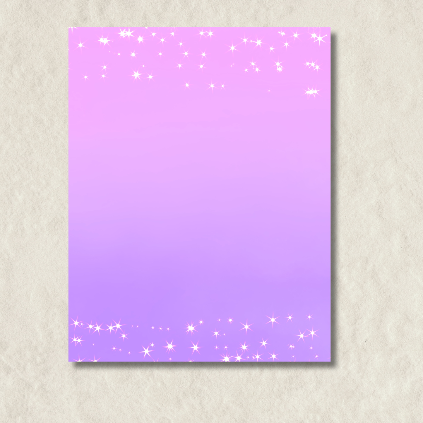 Purple Stars Notepad