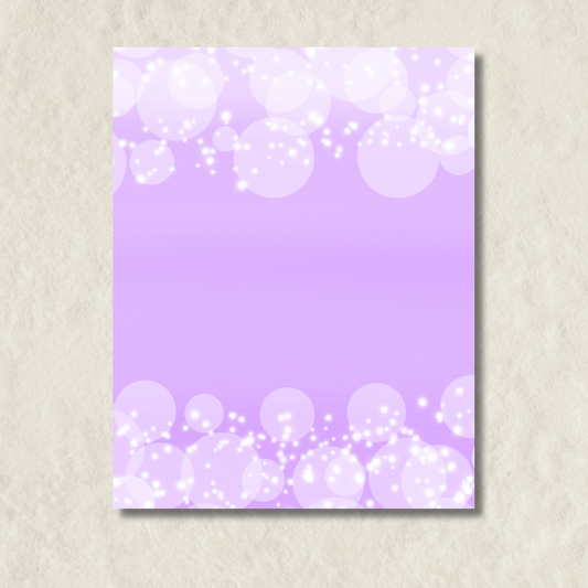 Purple Bubbles Notepad
