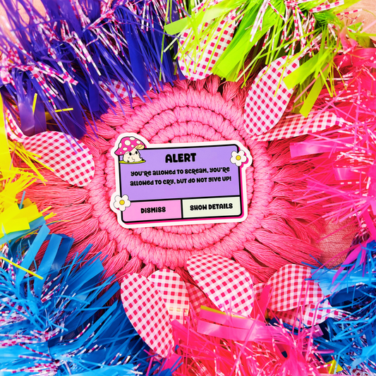 Don't give Up Sticker