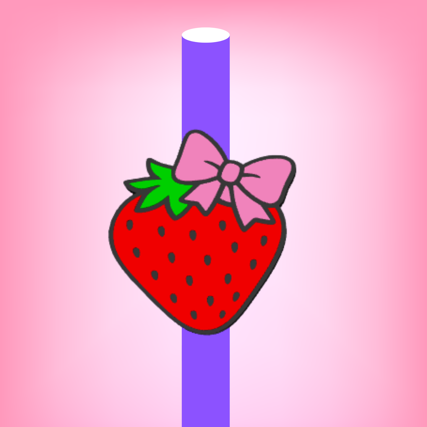 Strawberry Straw Topper
