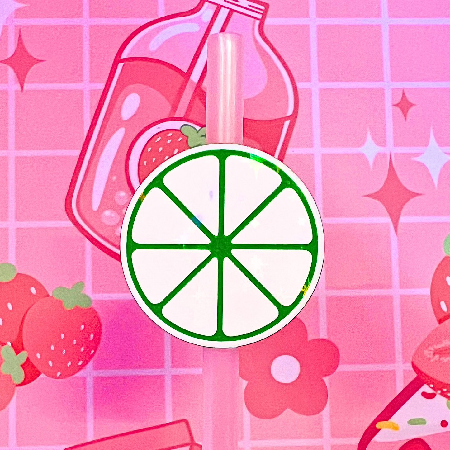 Lime Straw Topper