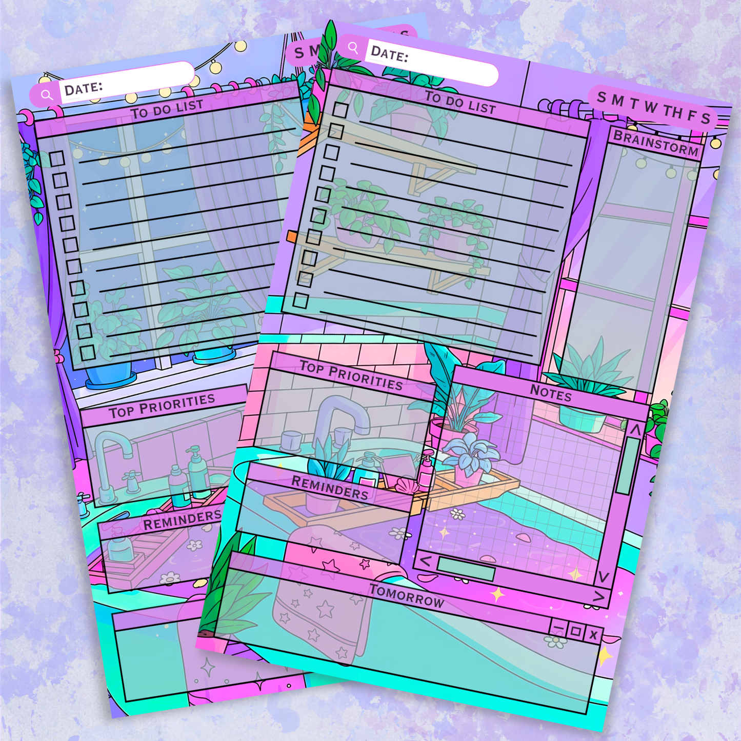 Bubble Bliss Daily Planner