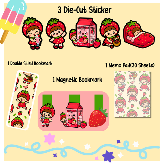 Strawberry  Medium Grab Bag