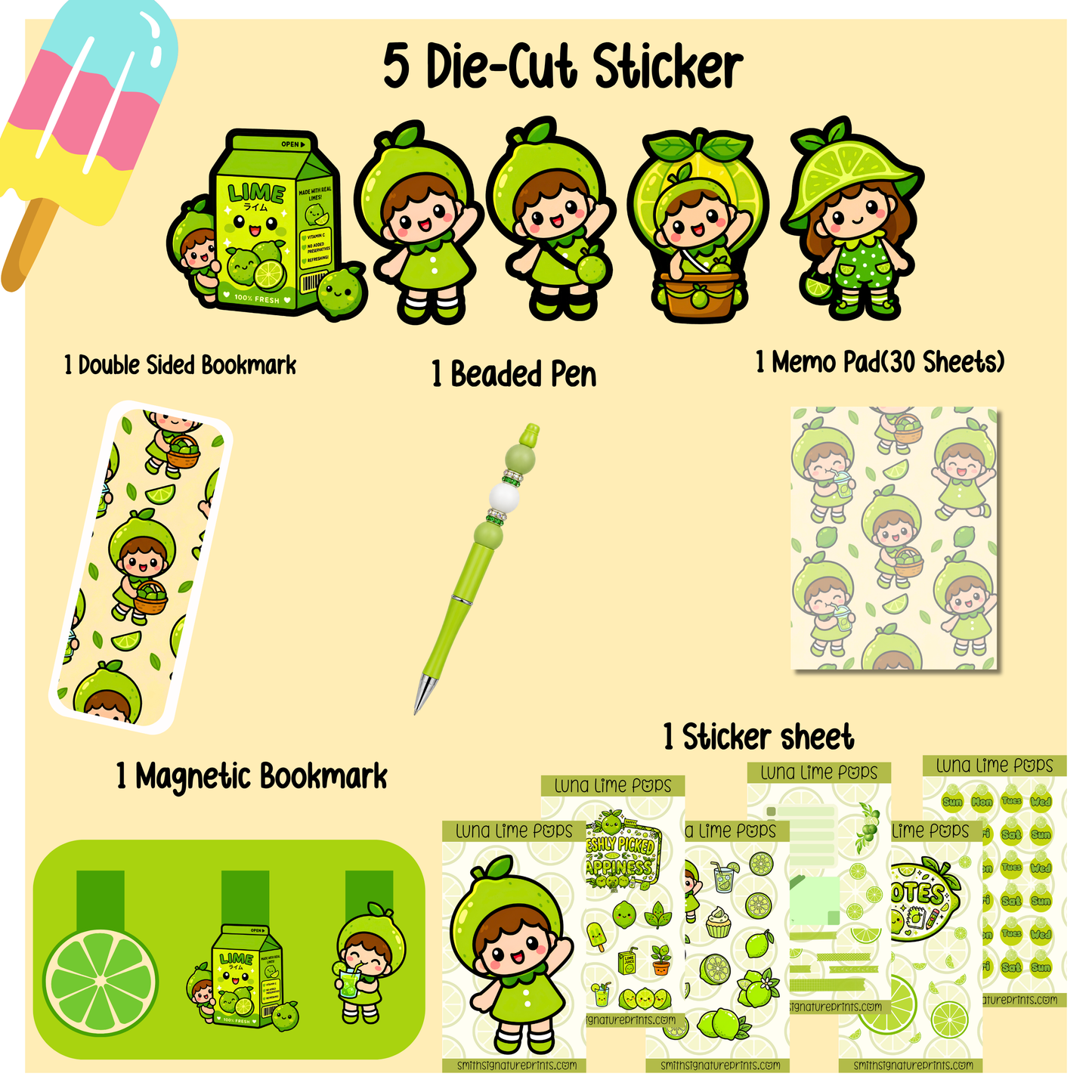 Lime Large Grab Bag