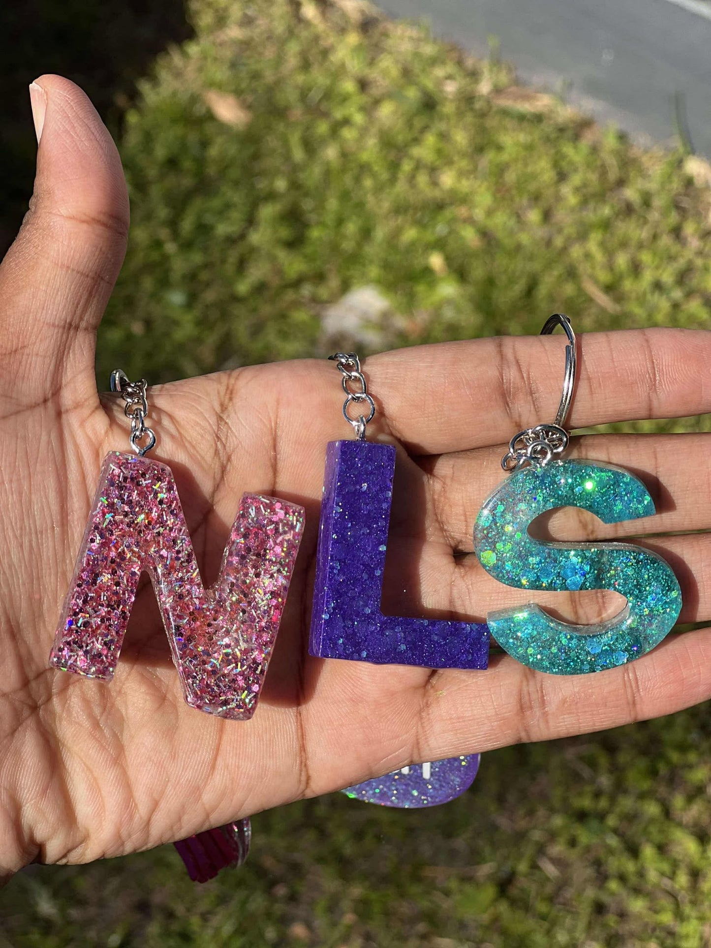 Glitter Resin Letters