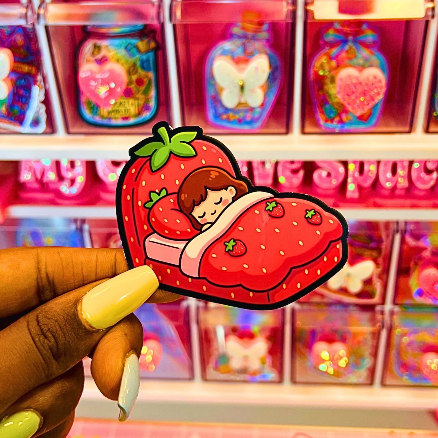 Strawberry Die Cut Stickers