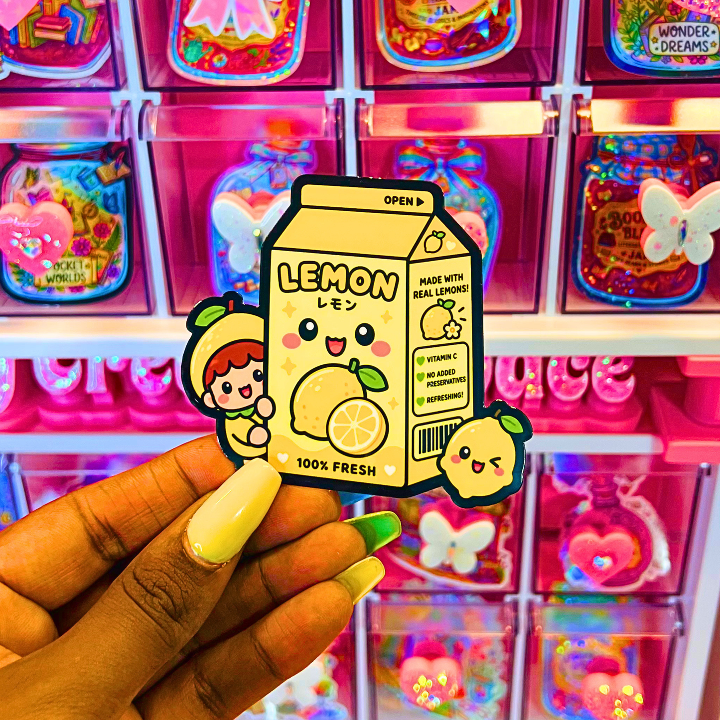 Lemon Die Cut Stickers