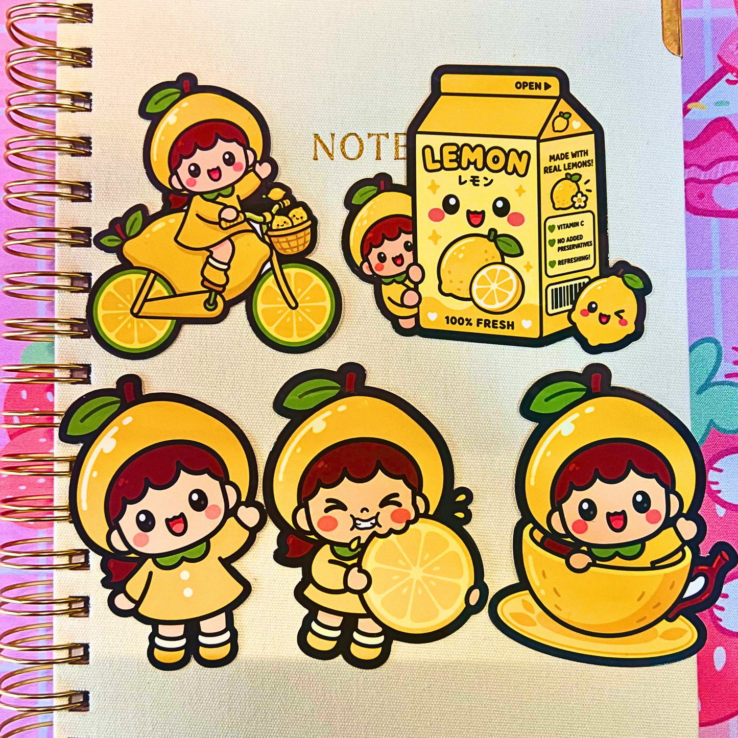 Lemon Die Cut Stickers