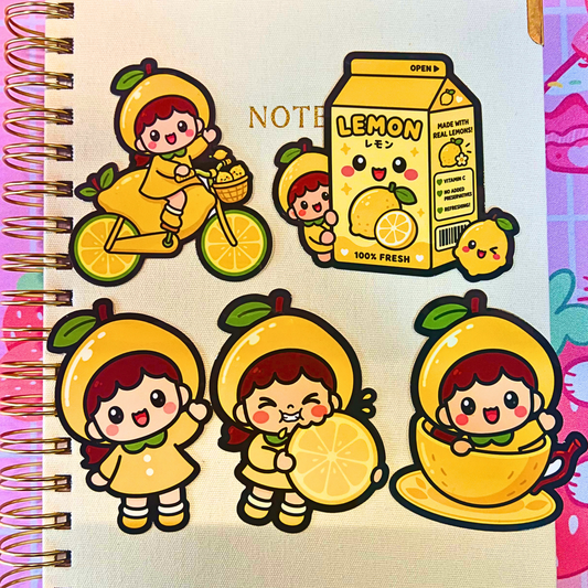 Lemon Die Cut Stickers