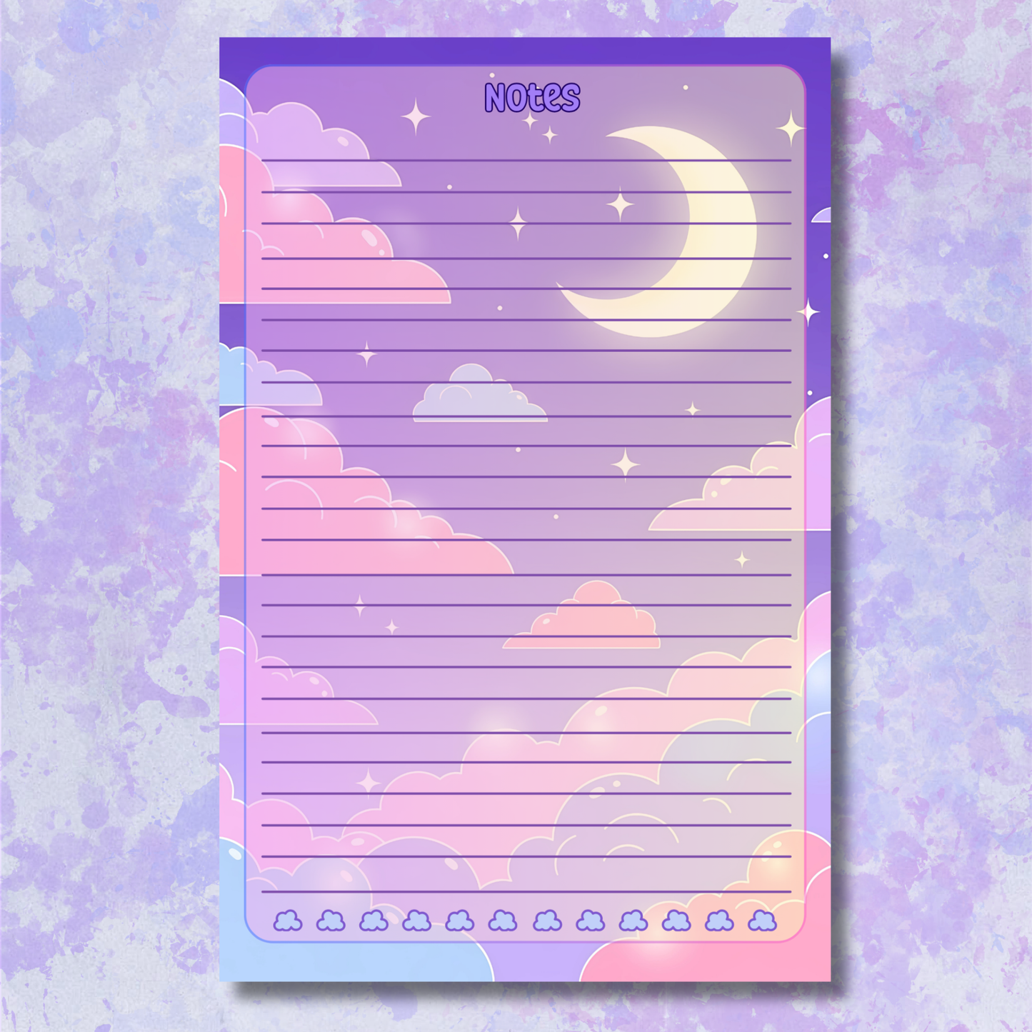 Moon In The Sky Large Notepad