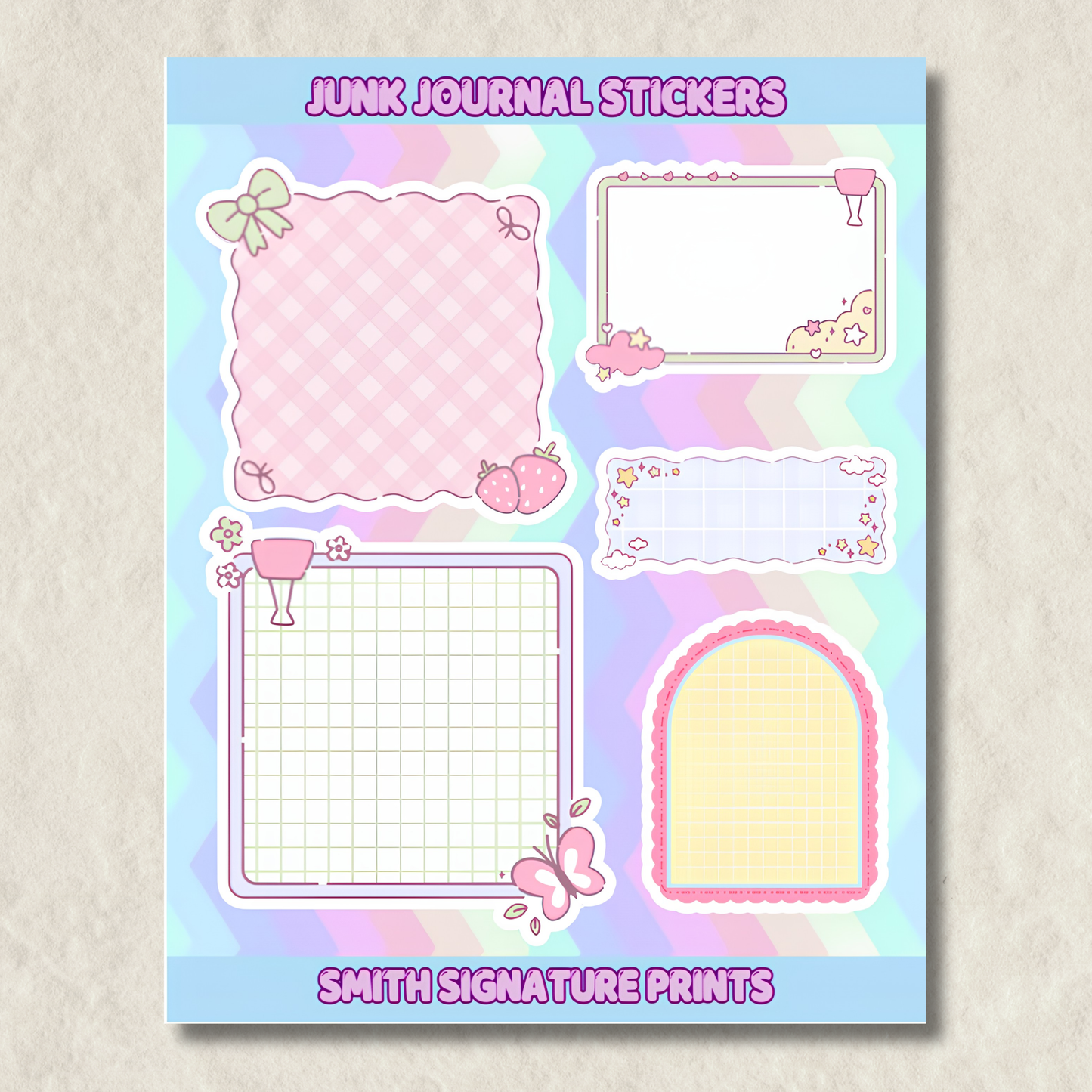 Junk Journal Sticker Sheet #3