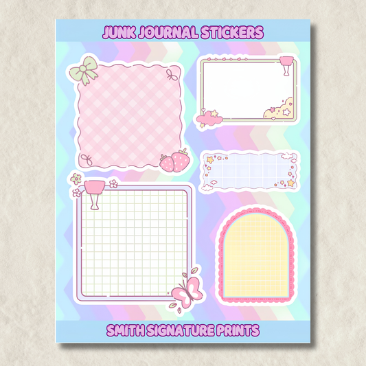 Junk Journal Sticker Sheet #3