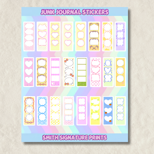 Junk Journal Sticker Sheet #1