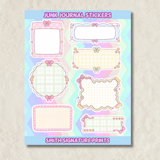 Junk Journal Sticker Sheet #2