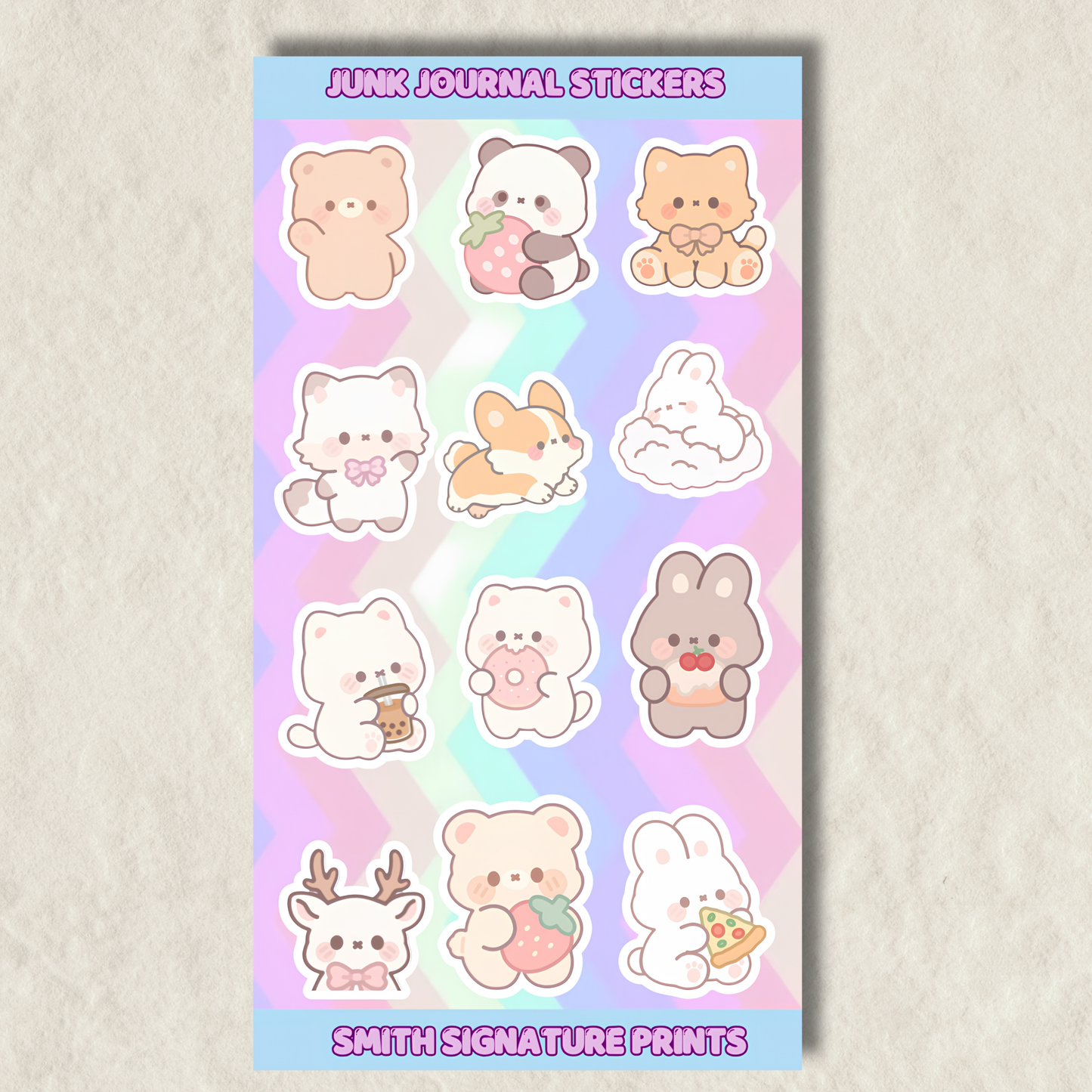Junk Journal Sticker Sheet #13