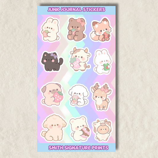 Junk Journal Sticker Sheet #11