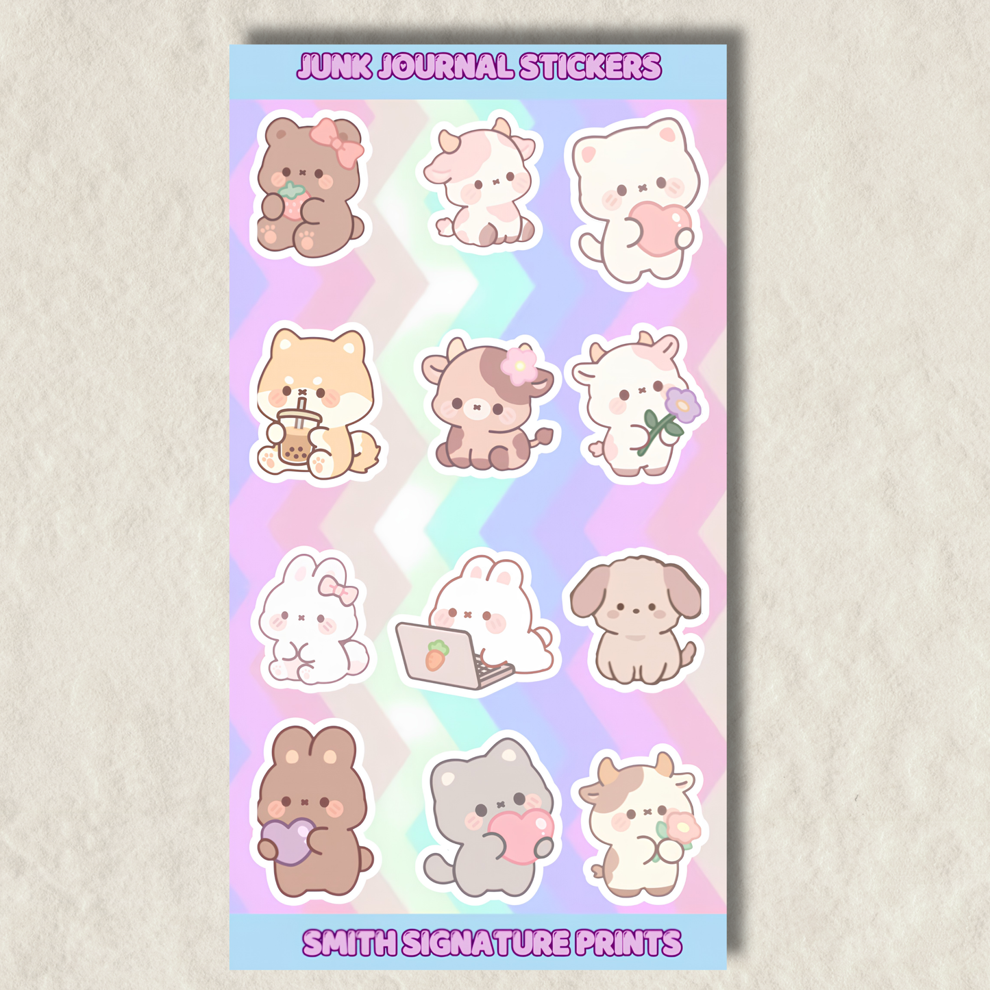 Junk Journal Sticker Sheet #12