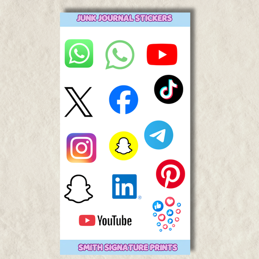 Junk Journal Sticker Sheet #21