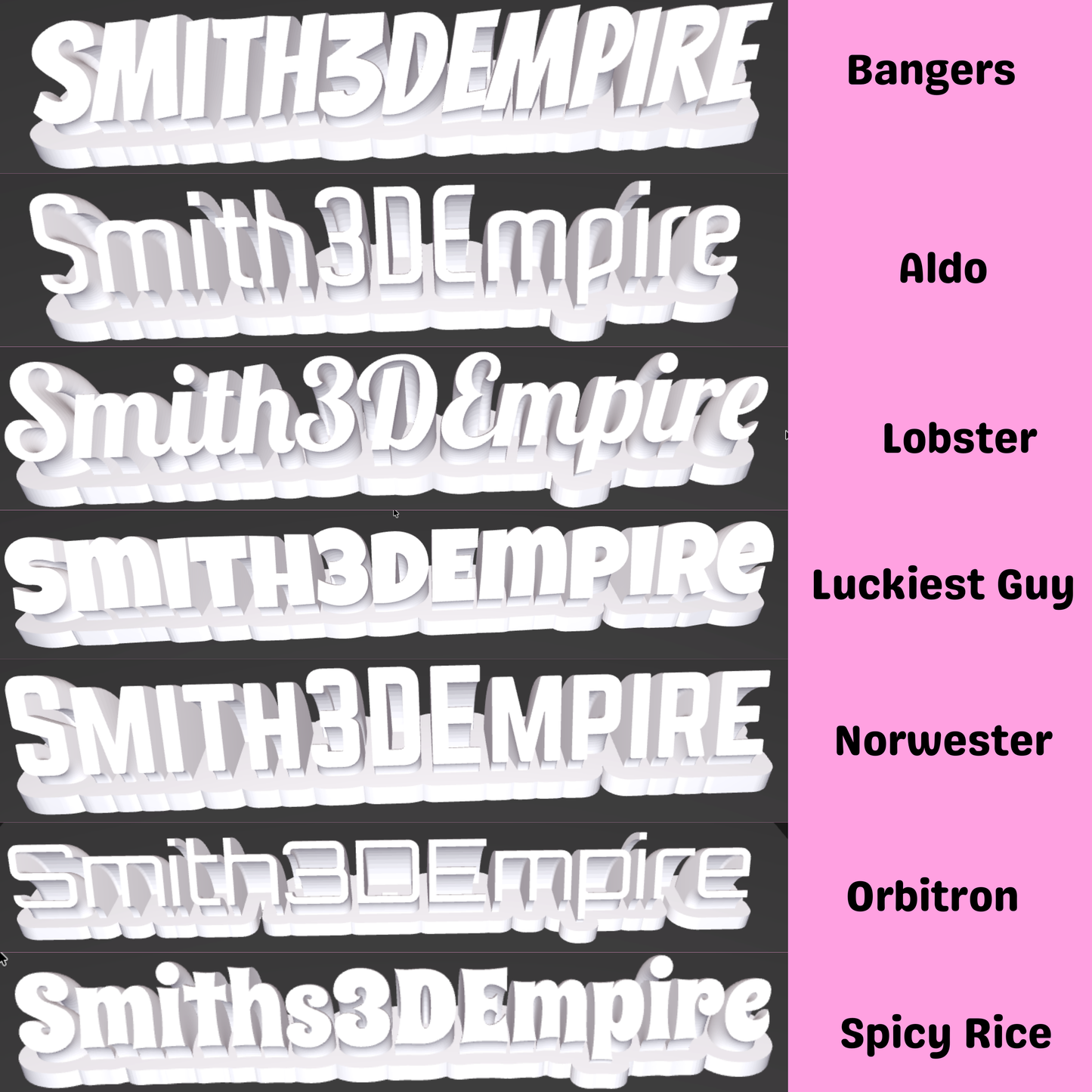 Custom Name Plate