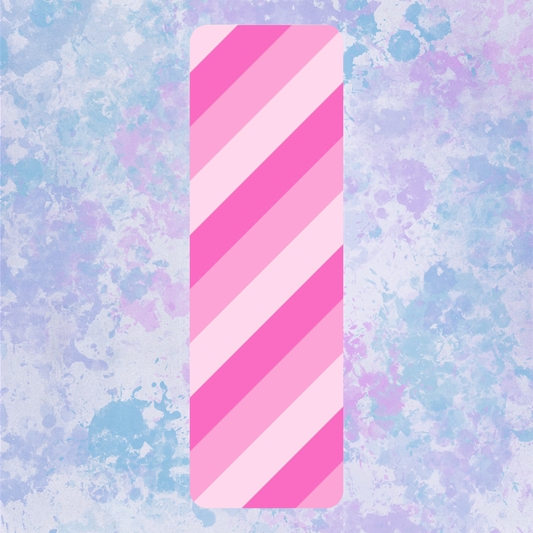 Pink Stripes Bookmark