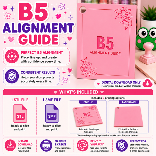 Paper Cutter Alignment Guide-B5 STL FILE