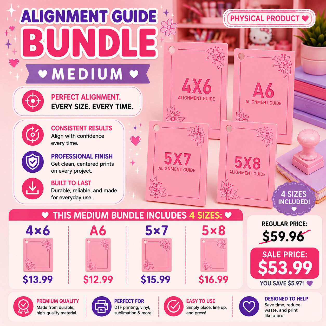 Alignment Guide Bundle- MEDIUM