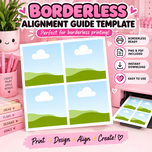 Borderless Alignment Guide Template