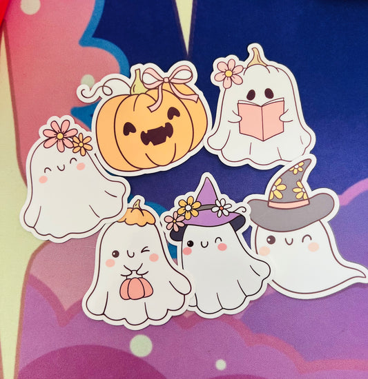 Random Kawaii Halloween Ghost Sticker ( Clearance Sale)