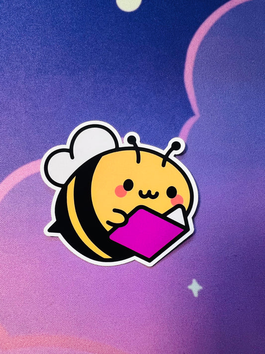 Kawaii Bumble Bee Reading