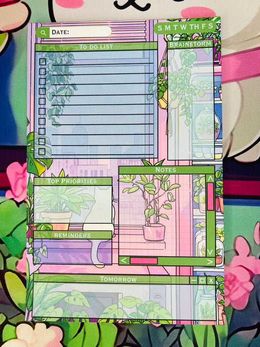 Green Whispers Daily Planner