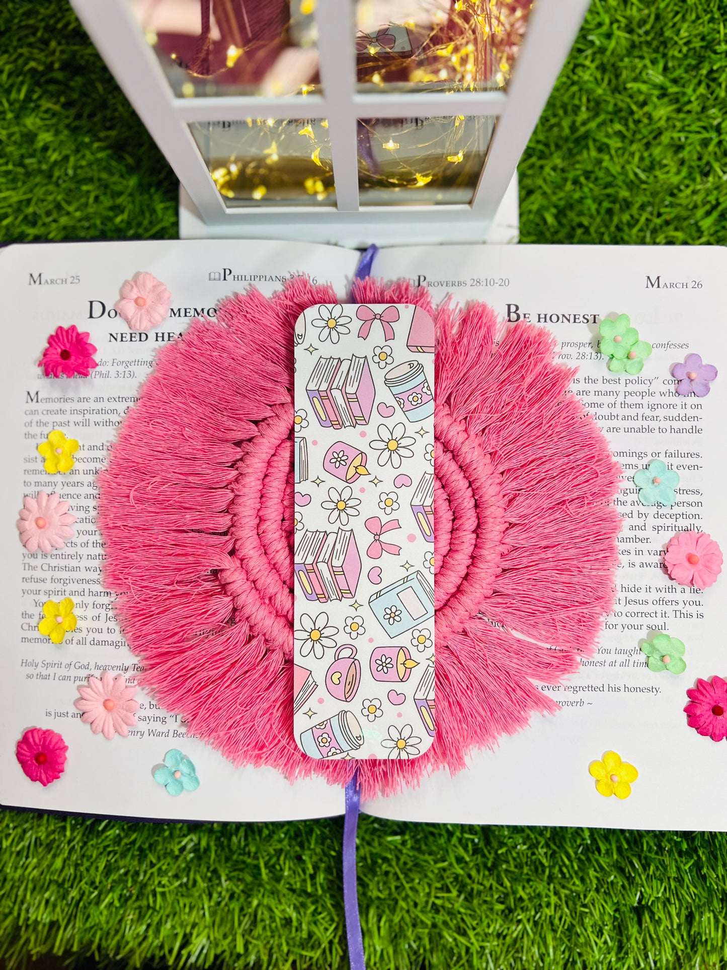 Girly Book Lover Bookmark