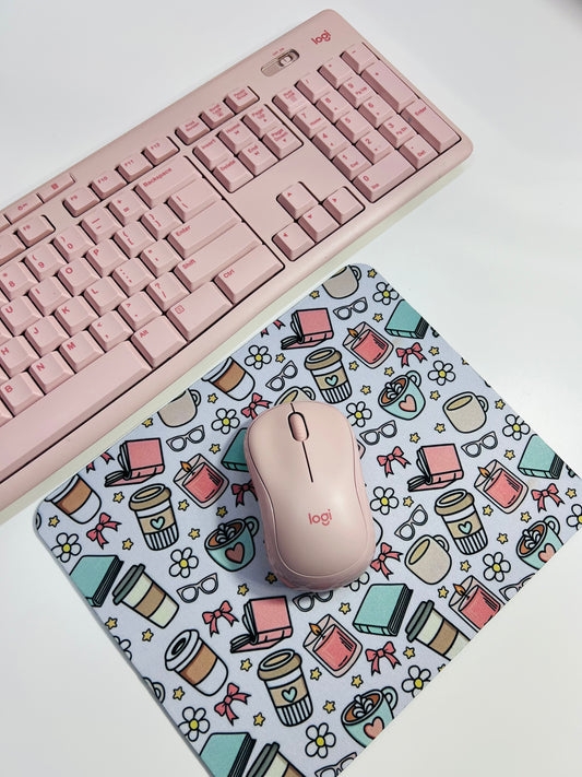 Kawaii Book Lover Mousepad
