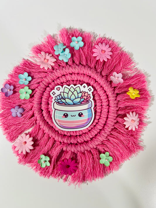 Pastel Petal Pots Sticker
