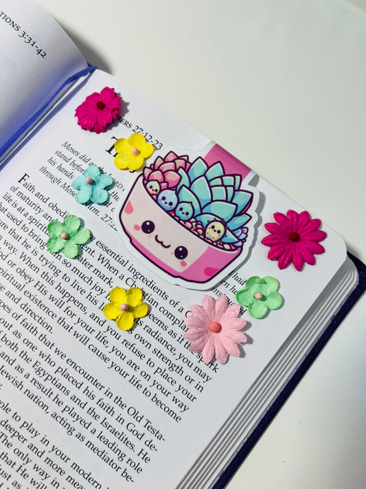 Whimsy Pot World Magnetic Bookmark