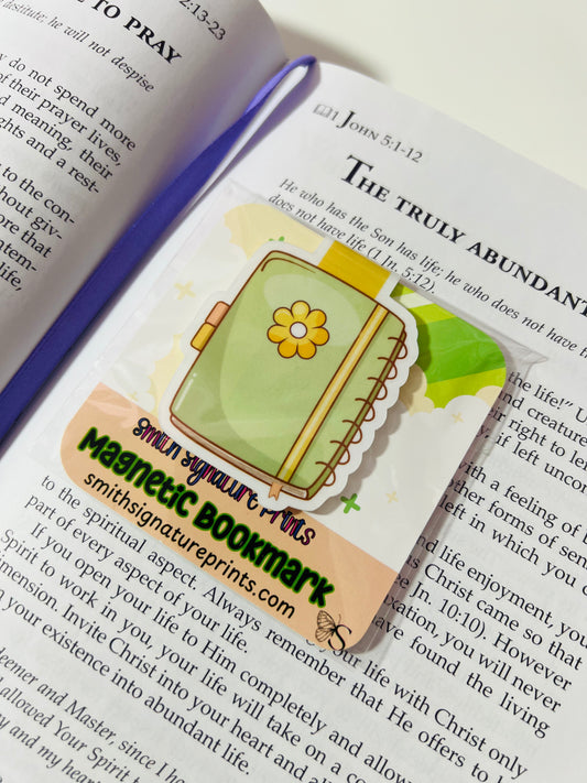 Minty Notebook Magnetic Bookmark