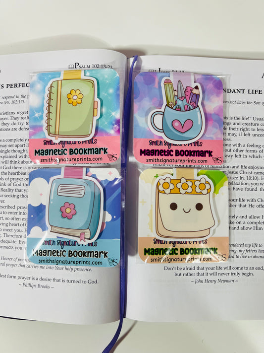 Kawaii Stationary Magnetic Bookmark set