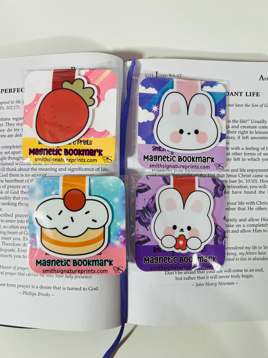 Kawaii Bunni Magnetic Bookmark set