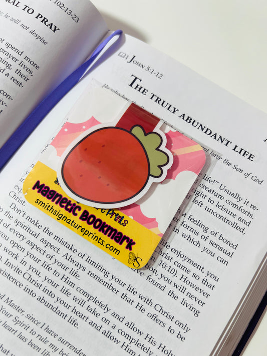 Juicy Strawberry Magnetic Bookmark