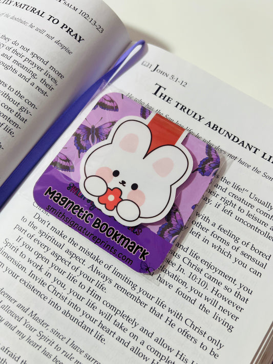 Bunni Flower Magnetic Bookmark