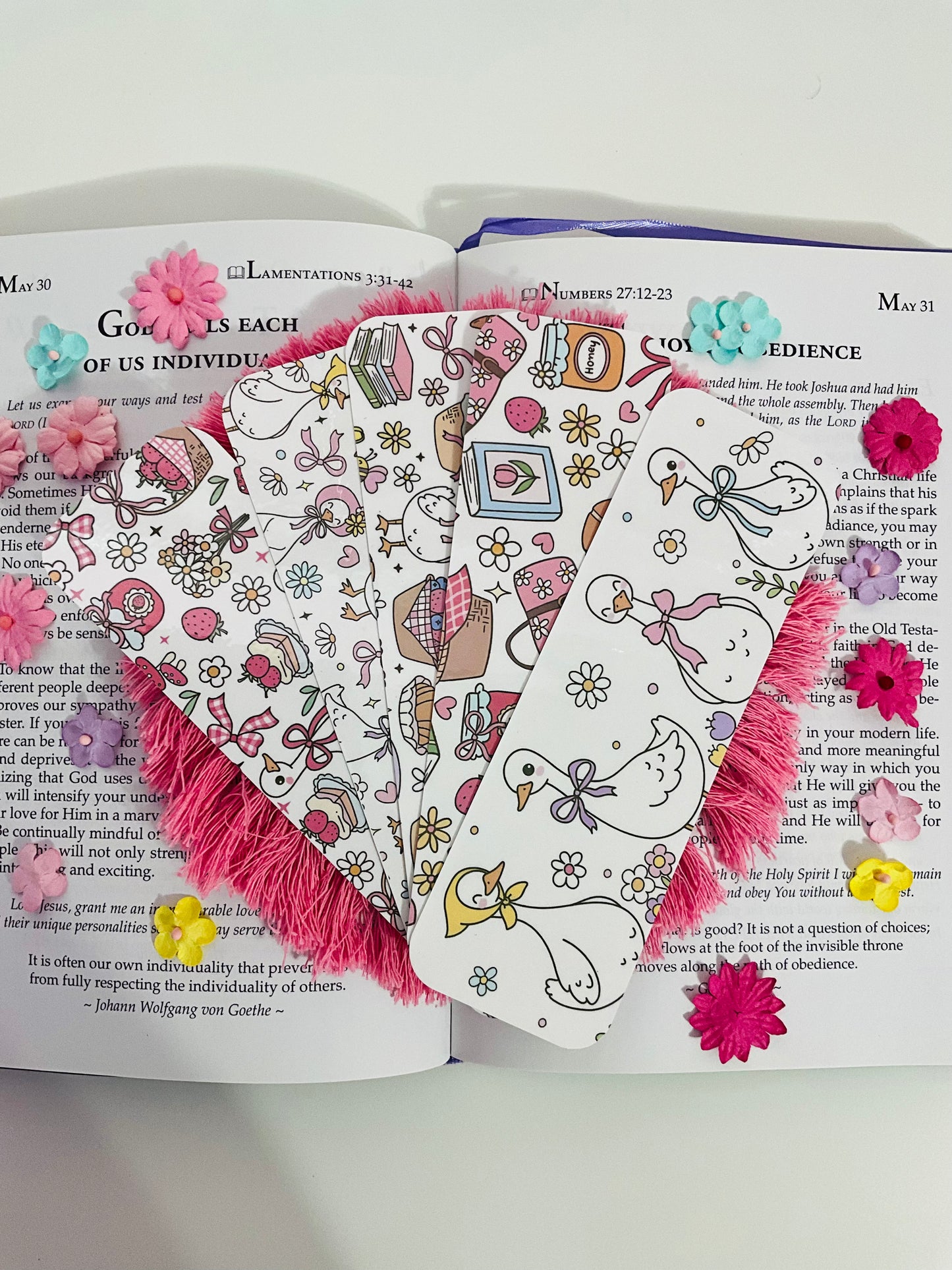 Mama Goose Set or Individual Bookmarks