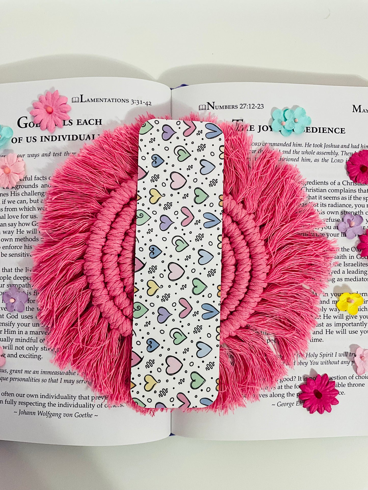 Colorful Hearts Bookmark