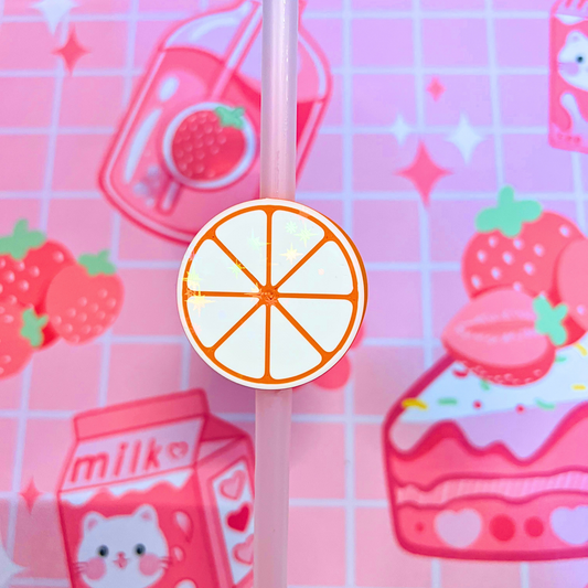Orange Straw Topper
