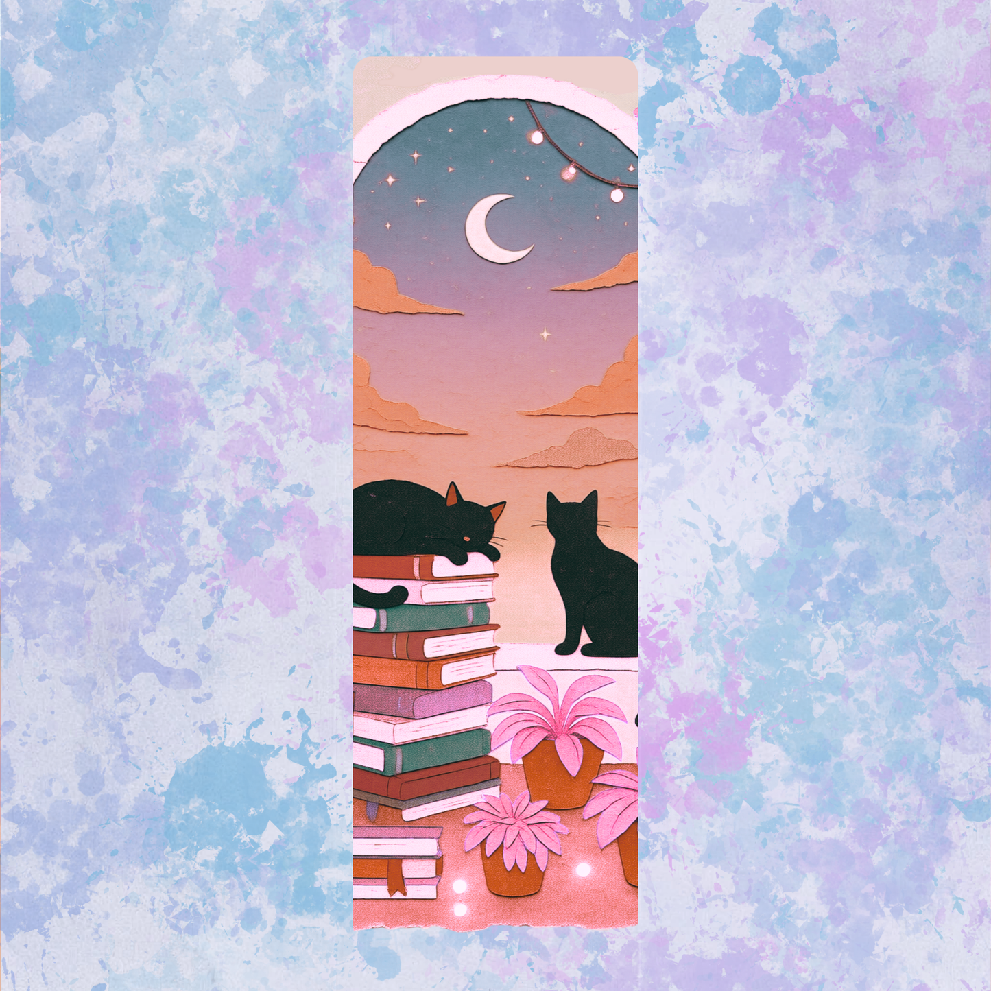 Whisker Wishes- Paper Theme Bookmark