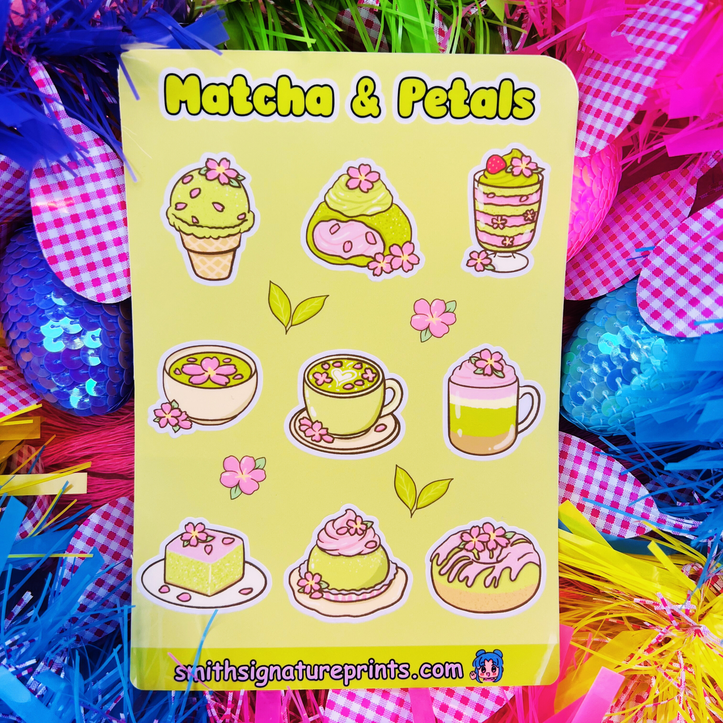 Matcha & Petals Sticker Sheet