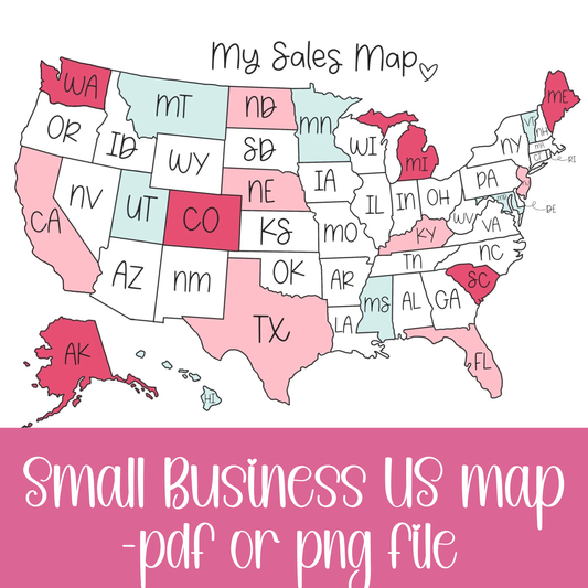 Free Printable Sales map